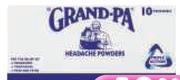 Grandpa Headache Powders-10's