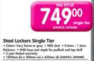Steel Lockers Single Tier 1800x300x450mm