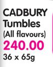Cadbury Tumbles(All Flavours)-36x65g