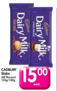 Cadbury Slabs(All Flavours)-150/180g