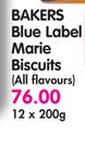 Bakers Blue Label Marie Biscuits-12x200g