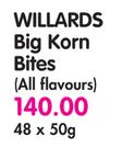 Willards Big Korn Bites-48x50g