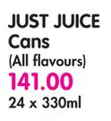 Just Juice Cans-24x330ml