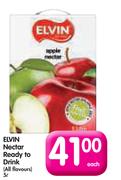 Elvin Nectar Ready To Drink-5ltr Each