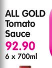 All Gold Tomato Sauce-6x700ml