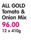 All Gold Tomato & Onion Mix-12x410g