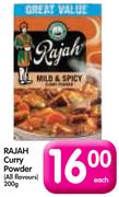 Rajah Curry Powder(All Flavours)-200g