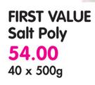 First Value Salt Poly-40x500g