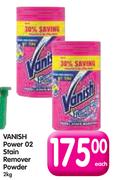 Vanish Power O2 Stain Remover Powder-2kg Each
