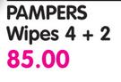 Pampers Wipes 4's + 2's  
