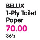 Belux 1-Ply Toilet Paper-36's