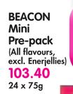 Beacon Mini Pre-Pack(All Flavours Excl Enerjeides)-24x75g