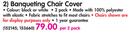 Banqueting-Chair Cover-Per 2 Pack