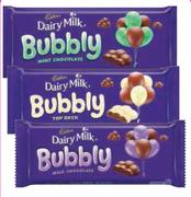 Cadbury Bubbly Slabs(All Flavours)-87g