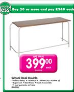 School Desk Double Each