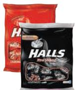 Halls Lozenges Poly Bag(All Flavours)-Each