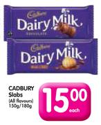 Cadbury Slabs-150g/180g Each
