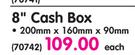 Aro 8" Cash Box-200x160x90mm Each