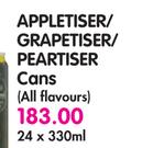 Appletiser/Grapetiser/Peartiser Cans(All Flavours)-24x330ml