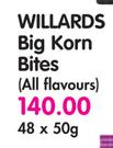 Willards Big Korn Bites(All Flavours)-48x50g