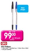 Aro Stick Ballpen-Per 100 Pack