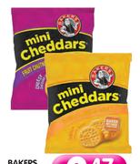 Bakers Mini Cheddars(All Flavours)-33g