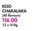Koo Chakalaka(All Flavours)-12x410g