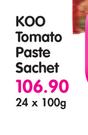 Koo Tomato Paste Sachet-24x100g