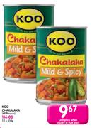 Koo Chakalaka(All Flavours)-12x410g