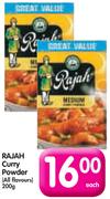 Rajah Curry Powder(All Flavours)-200g Each