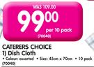 Caterers Choice Dish Cloth-10's Per Pack