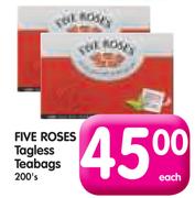 Five Roses Tagless Teabags - 200's Each