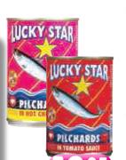 Lucky Star Pilchards (Tomato / Chilli Sauce)-400g Each