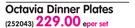 Continental Octavia-Dinner Plates-Per Set