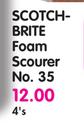 Scotch Brite Foam Scourer No.35-4's