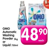 Omo Automatic Washing Powder-2kg Or Liquid-750ml Each