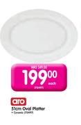Aro 51cm Oval Ceramic Platter Each