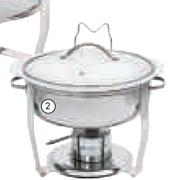 Chafing Dish With Ceramic Insert-3.7ltr Each