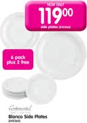 Continental Blanco Side Plates-Per Set