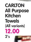 Carlton All Purpose Kitchen Towels(All Variants)-2's