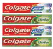 Colgate Toothpaste(Regular,Triple,Herbal Or Gel)-12x100ml