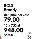 Bols Brandy-12x750ML