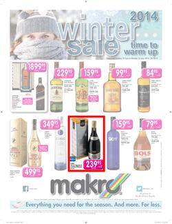 Makro : Liquor Catalogue Winter Sale ( 10 Jun - 16 Jun 2014 ), page 1