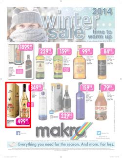Makro : Liquor Catalogue Winter Sale ( 10 Jun - 16 Jun 2014 ), page 1