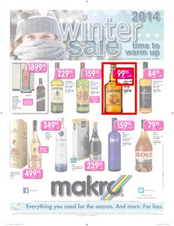 Makro : Liquor Catalogue Winter Sale ( 10 Jun - 16 Jun 2014 ), page 1