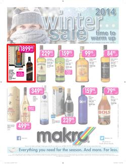 Makro : Liquor Catalogue Winter Sale ( 10 Jun - 16 Jun 2014 ), page 1
