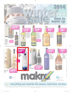 Makro : Liquor Catalogue Winter Sale ( 10 Jun - 16 Jun 2014 ), page 1