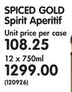 Spiced Gold Spirit Apritif-12x750ML