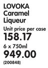Lovoka Caramel Liqueur-6x750ML