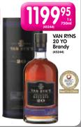 Van Ryns 20 YO Brandy-750ML